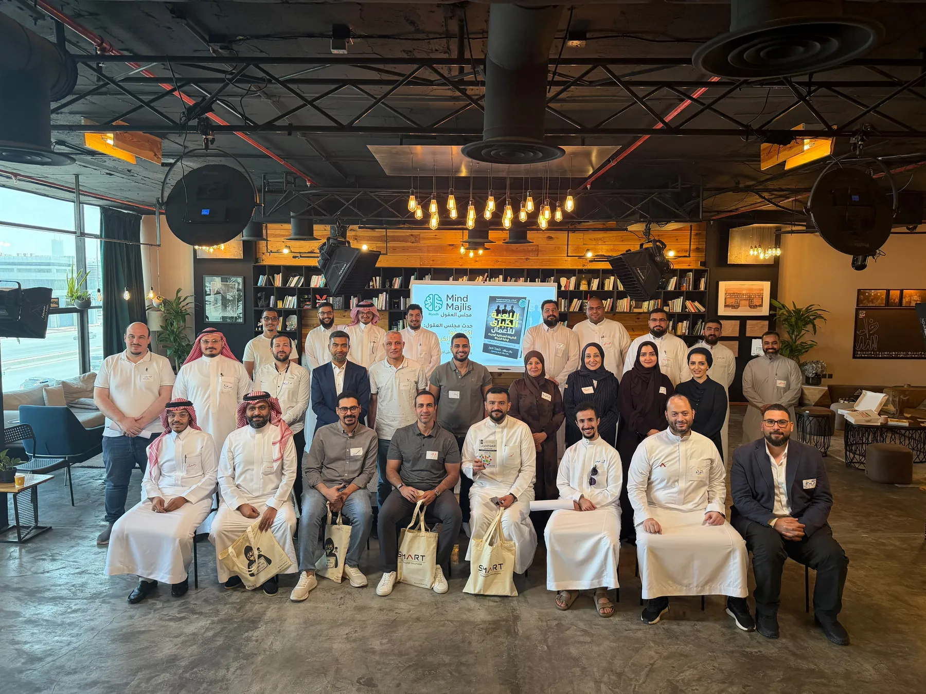 Participants gathered at a KenKo business community event